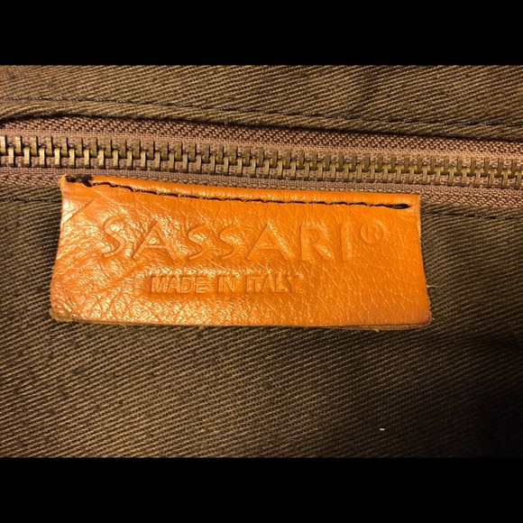Genuine Leather SASSARI ITALY Tote - Picture 3 of 3